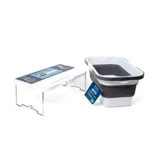 PLATINET KOŠARA ZA PIKNIK ZA KAMPIRANJE 47X29X23,5 CM, 16L, SKLOPIVA, S POKLOPCOM 2U1 / STOL BIJELO-SIVA PLATINET KOŠARA ZA PIKNIK ZA KAMPIRANJE 47X29X23,5 CM, 16L, SKLOPIVA, S POKLOPCOM 2U1 / STOL BIJELO-SIVA