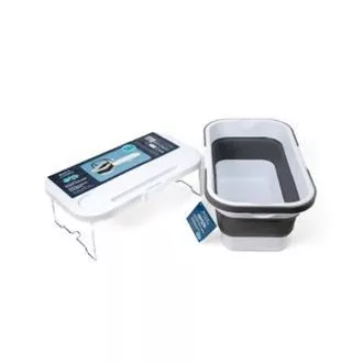 PLATINET KOŠARA ZA PIKNIK ZA KAMPIRANJE 47X29X23,5 CM, 16L, SKLOPIVA, S POKLOPCOM 2U1 / STOL BIJELO-SIVA PLATINET KOŠARA ZA PIKNIK ZA KAMPIRANJE 47X29X23,5 CM, 16L, SKLOPIVA, S POKLOPCOM 2U1 / STOL BIJELO-SIVA