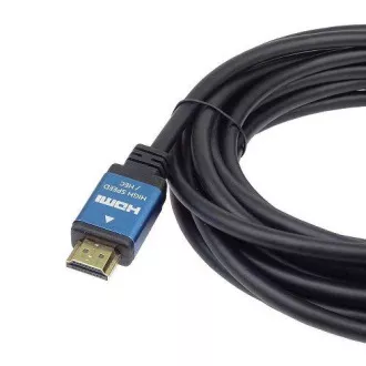 PremiumCord Ultra HDTV 4K@60Hz kabel HDMI 2.0b metalni+zlatni konektori 0,5m
