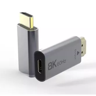 PremiumCord adapter USB-C na HDMI rezolucija slike 8K@60Hz, 4K@144Hz aluminij