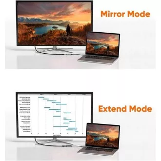 PremiumCord adapter USB-C na HDMI rezolucija slike 8K@60Hz, 4K@144Hz aluminij