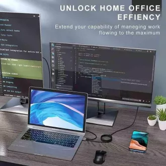 PremiumCord adapter USB-C na HDMI rezolucija slike 8K@60Hz, 4K@144Hz aluminij