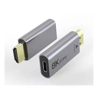 PremiumCord adapter USB-C na HDMI rezolucija slike 8K@60Hz, 4K@144Hz aluminij