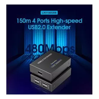 PremiumCord 4-priključni USB 2.0 produživač preko Cat5/Cat5e/Cat6 do 150m