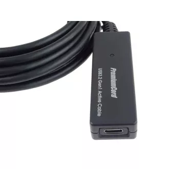 PremiumCord USB-C repetitor i produžni kabel muško-ženski, 5Gbps 5m