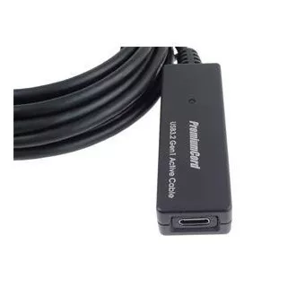 PremiumCord USB-C repetitor i produžni kabel muško-ženski, 5Gbps 5m