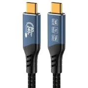 PremiumCord USB4 verzija 2.0 80Gbps 16K@60Hz 240W Thunderbolt 3 i 4 kabel 1m