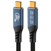 PremiumCord USB4 verzija 2.0 80Gbps 16K@60Hz 240W Thunderbolt 3 i 4 kabel 1,5 m