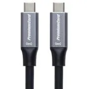 PremiumCord USB-C kabel (USB 3.2 GEN 2, 5A, 100W, 10Gbit/s) crni 5m