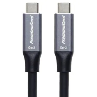 PremiumCord USB-C kabel (USB 3.2 GEN 2, 5A, 100W, 10Gbit/s) crni 5m PremiumCord USB-C kabel (USB 3.2 GEN 2, 5A, 100W, 10Gbit/s) crni 5m