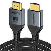 PremiumCord Ultra HD HDMI 2.2 kabel 16K@60Hz, 8K@240Hz, 4K@480Hz pozlaćeni 1,5 m
