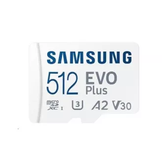 Samsung EVO Plus/micro SDXC/512GB/160MBps/UHS-I U3 / Adapter klase 10/+ Samsung EVO Plus/micro SDXC/512GB/160MBps/UHS-I U3 / Adapter klase 10/+