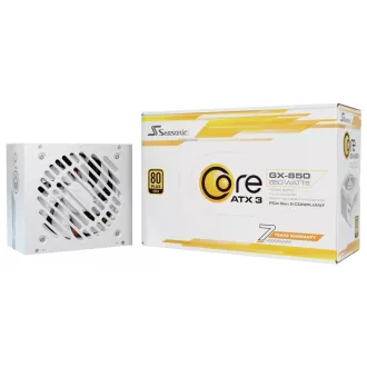 SEASONIC napajanje 850W Core GX-850, ATX 3.1, 80+ zlatno, bijelo
