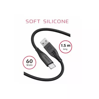 SWISSTEN DATA KABEL USB / USB-C TEKSTILNI 3.0M CRNI