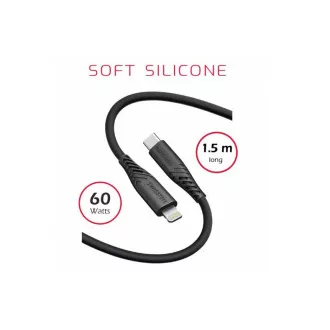 SWISSTEN DATA KABEL MEKI SILIKON USB-C / USB-C 1.5 M 60W CRNI
