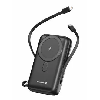 SWISSTEN POWER BANK 20000 mAh PD 20W S INTEGRIRANIM USB-C I LIGHTNING KABLOVIMA (kompatibilna s MagSafeom) SWISSTEN POWER BANK 20000 mAh PD 20W S INTEGRIRANIM USB-C I LIGHTNING KABLOVIMA (kompatibilna s MagSafeom)