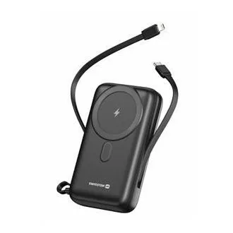 SWISSTEN POWER BANK 20000 mAh PD 20W S INTEGRIRANIM USB-C I LIGHTNING KABLOVIMA (kompatibilna s MagSafeom) SWISSTEN POWER BANK 20000 mAh PD 20W S INTEGRIRANIM USB-C I LIGHTNING KABLOVIMA (kompatibilna s MagSafeom)