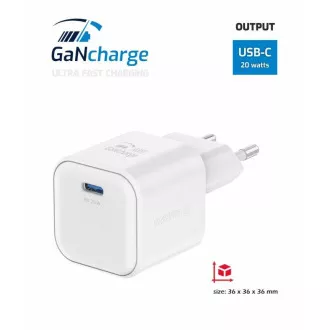 SWISSTEN ADAPTER NAPAJANJA GaN 1x USB-C 20W POWER DELIVERY BIJELI SWISSTEN ADAPTER NAPAJANJA GaN 1x USB-C 20W POWER DELIVERY BIJELI