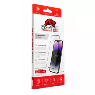 SWISSTEN RAPTOR DIAMOND ULTRA CLEAR 3D KALJENO STAKLO ZA APPLE IPHONE 15 CRNO
