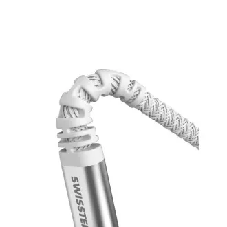 SWISSTEN PODATKOVNI KABEL KEVLAR USB-C / LIGHTNING 1,5 M BIJELI