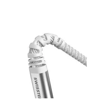 SWISSTEN PODATKOVNI KABEL KEVLAR USB-C / LIGHTNING 1,5 M BIJELI