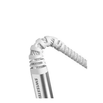 SWISSTEN PODATKOVNI KABEL KEVLAR USB-C / USB-C 1,5 M BIJELI