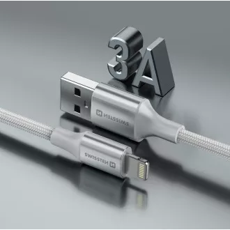 SWISSTEN DATA KABEL TEXTILE II USB / LIGHTNING 1,5 M BIJELI