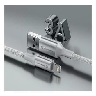 SWISSTEN DATA KABEL TEXTILE II USB / LIGHTNING 1,5 M BIJELI