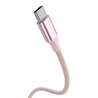 SWISSTEN DATA KABEL TEXTILE II USB / USB-C 1.5 M PINK