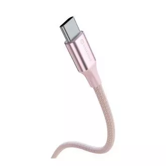 SWISSTEN DATA KABEL TEXTILE II USB / USB-C 1.5 M PINK
