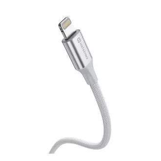 SWISSTEN PODATKOVNI KABEL TEXTILE II USB-C / LIGHTNING 1,5 M BIJELI