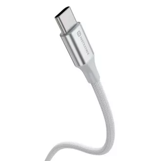 SWISSTEN PODATKOVNI KABEL TEKSTILNI II USB-C / USB-C 1,5 M BIJELI