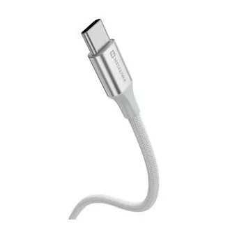 SWISSTEN PODATKOVNI KABEL TEKSTILNI II USB-C / USB-C 1,5 M BIJELI