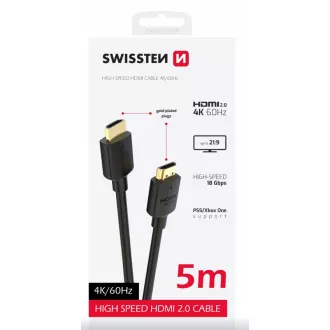 SWISSTEN KABEL HDMI NA HDMI 4K 60Hz 5.0M PVC