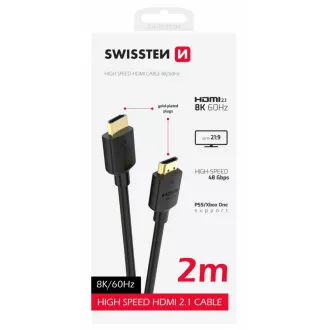 SWISSTEN KABEL HDMI NA HDMI 8K 60Hz 2.0M PVC