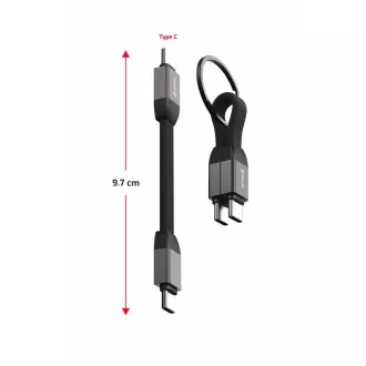 SWISSTEN MAGNETNI KABEL ZA PRIVJESAK USB-C / USB-C 9,7 CM SWISSTEN MAGNETNI KABEL ZA PRIVJESAK USB-C / USB-C 9,7 CM