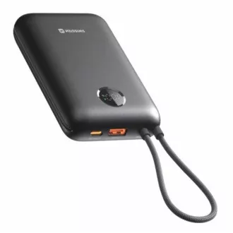 SWISSTEN POWER BANK VOLTBOX 35W 20000 mAh S INTEGRIRANIM USB-C I LIGHTNING KABLOVIMA CRNA