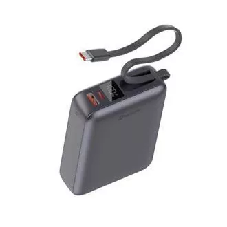 SWISSTEN POWER BANK 20000 mAh 45W S INTEGRIRANIM USB-C KABELOM SPACE SILVER