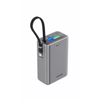 SWISSTEN PUTNA PUNJAČA 25000 mAh (96,25 Wh) 100 W S INTEGRATNIM USB-C KABELOM SIVA SWISSTEN PUTNA PUNJAČA 25000 mAh (96,25 Wh) 100 W S INTEGRATNIM USB-C KABELOM SIVA