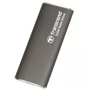Transcend ESD265C 2TB, USB 10Gbps tip C, vanjski SSD pogon (3D NAND flash), kompaktne dimenzije, siva