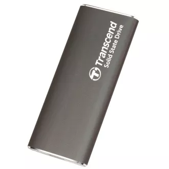 Transcend ESD265C 2TB, USB 10Gbps tip C, vanjski SSD pogon (3D NAND flash), kompaktne dimenzije, siva