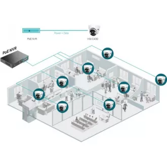 TP-Link VIGI C430 (4 mm) turret kamera, 3 MP, 4 mm, puna boja