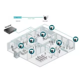 TP-Link VIGI C430 (4 mm) turret kamera, 3 MP, 4 mm, puna boja