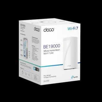 TP-Link Deco BE85 (1 paket) BE19000 Tropojasni Mesh WiFi 7 sustav, 1x 10GLAN, 2x 2.5GLAN, 1x 10GLAN/SFP+, USB, 2.4/5/6GHz, HomeShiel