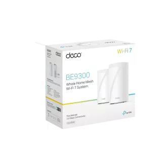 TP-Link Deco BE65(2-pack) BE9300 Tropojasni Mesh WiFi 7 sustav za cijeli dom, 4x 2.5GLAN, USB, 2.4/5/6GHz, HomeShield