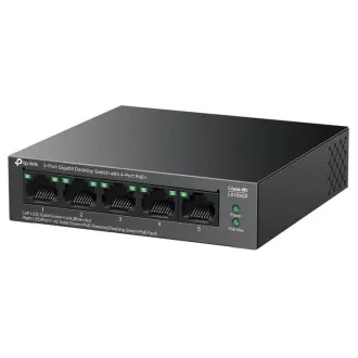 TP-Link LS105GP prekidač 1x GLAN, 4x GLAN s PoE+, 65W