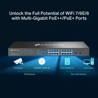 TP-Link SG3218XP-M2 prekidač 8x 2.5GLan/PoE, 8x 2.5GLan, 2x 10GSFP+, 240W, Omada SDN