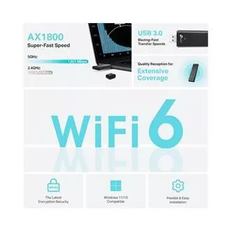 TP-Link Archer TX20U - AX1800 WiFi USB adapter TP-Link Archer TX20U - AX1800 WiFi USB adapter