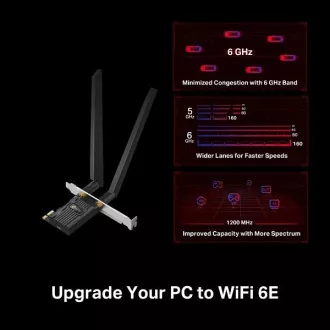 TP-Link Archer TXE72E - AXE5400 Wi-Fi 6E Bluetooth 5.3 PCIe adapter