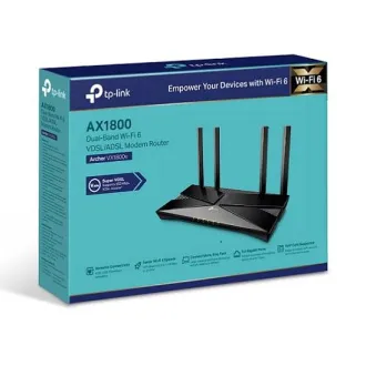 TP-Link Archer VX1800V - AX1800 Wi-Fi 6 VDSL/ADSL modem i usmjerivač, USB 2.0 za 3G/4G i medije, RJ-11 za VoIP telefon, Eas - Rabljen TP-Link Archer VX1800V - AX1800 Wi-Fi 6 VDSL/ADSL modem i usmjerivač, USB 2.0 za 3G/4G i medije, RJ-11 za VoIP telefon, Eas - Rabljen